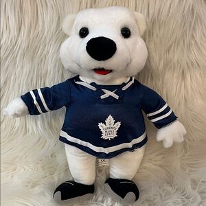 Carlton the Bear mascot plush for the Toronto Maple Leafs NHL team